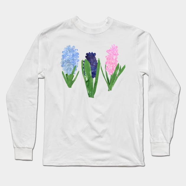 Hyacinth Long Sleeve T-Shirt by Babban Gaelg